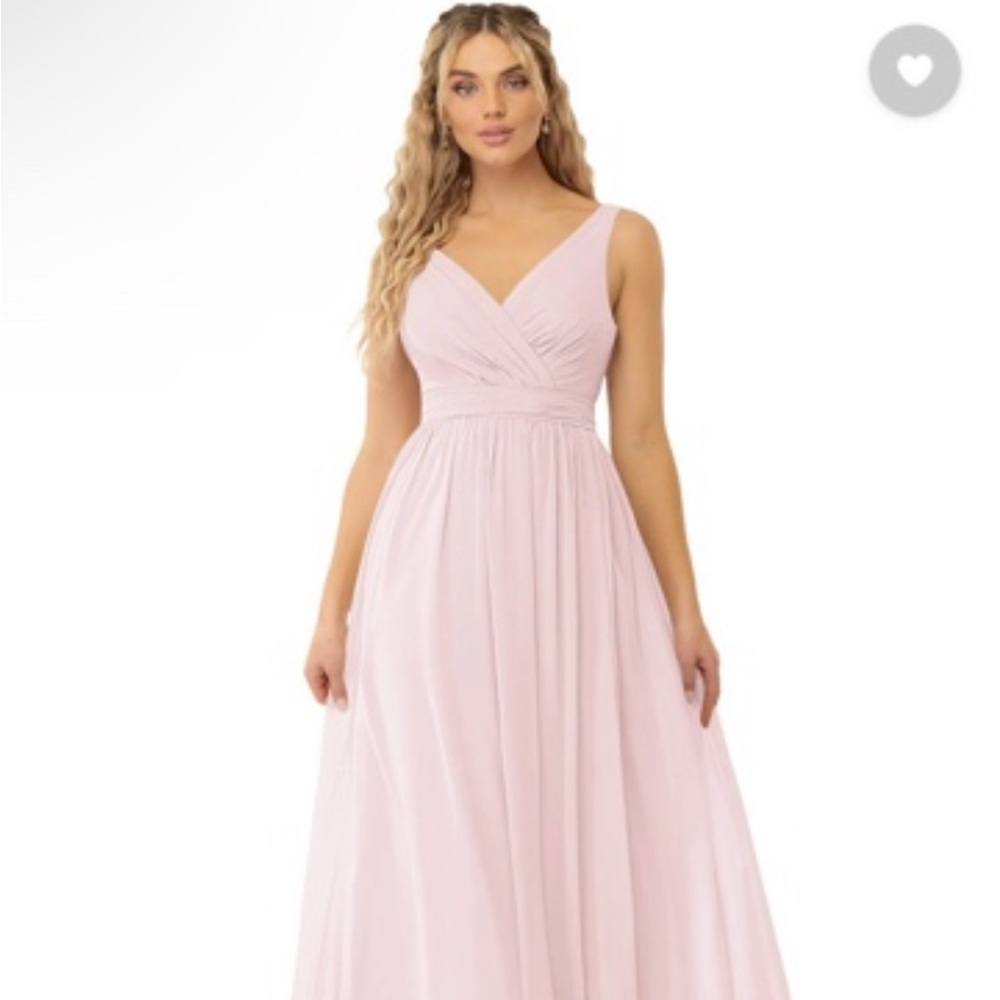 Azazie Kora Blushing Pink Bridesmaid Dress Size 14 no alterations!!